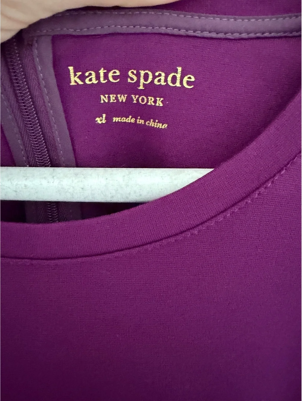 XL Kate Spade purple eggplant midi dress